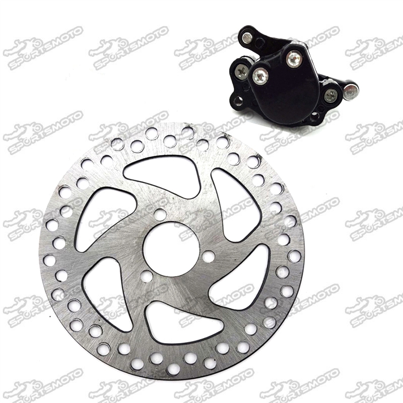 Disc Brake Caliper And Rotor WOOSTAR Brake Caliper & 120mm Disc Rotor Kit For MBX10, MBX11, 49cc E-Bikes, Scooters, Go-Karts Rear Brake Discs