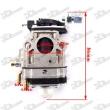 15mm Carburetor Carb + 44mm Air Filter + Alloy Stack + Manifold For 2 Stroke 33cc 43cc 49cc Engine Goped EVO Gas Scooter