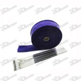 Purple 2  x 50 FT Exhaust Pipe Heat Header Wrap Insulation Thermal Tape