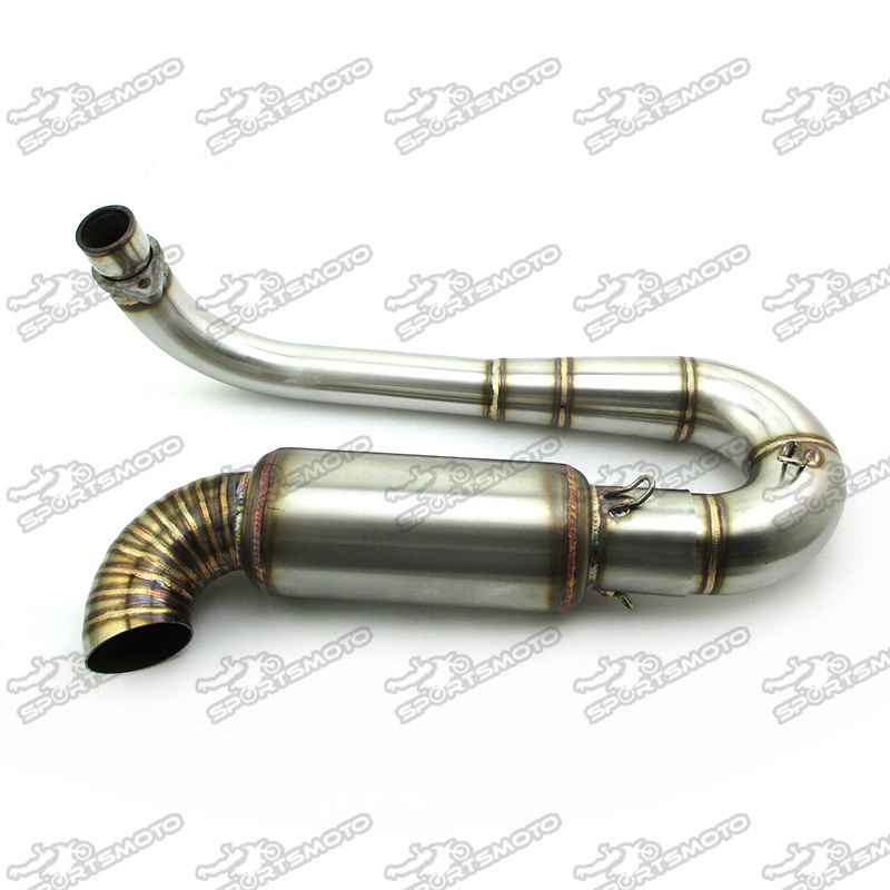 49cc 50cc 66cc 80cc Engine Motorized Bicycle Motor Bike Muffler Exhaust Pipe - E - Foto 7