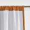 Rod Pocket Faux Linen Window Curtain with Blackout Lined LIZ