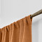 Rod Pocket Faux Linen Window Curtain with Blackout Lined LIZ