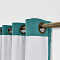 Antique Bronze Grommet Fuax Linen Window Curtain with Blackout Lined LIZ