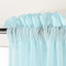 Indoor Outdoor Sheer Curtain Rod Pocket with 1 Inch Flange Wide Opulent Voile Drape SCANDINA