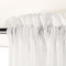 Indoor Outdoor Sheer Curtain Rod Pocket with 1 Inch Flange Wide Opulent Voile Drape SCANDINA
