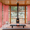 Indoor Outdoor Sheer Curtain Rod Pocket with 1 Inch Flange Wide Opulent Voile Drape SCANDINA