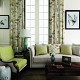 Rural Pastoral Print Window Curtain Pinch Pleated Blackout Lining Darpe Panel BQ66281