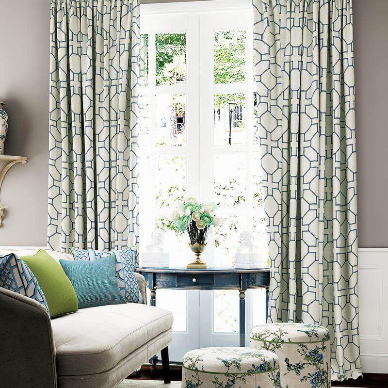 Geo Print Tab Top Ds Modern Desinger Home Curtains With Blackout Geo Print Tab Top Ds Modern Desinger Home Curtains With Blackout Lining 1 Panel Lourve Collection Item No Bq66266