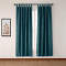 Textured Faux Linen Window Curtain Tab Top Drapery Olive