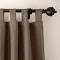 Textured Faux Linen Window Curtain Tab Top Drapery Olive