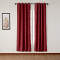 Antique Bronze Grommet Faux Linen Curtain Panel Olive