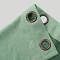 Antique Bronze Grommet Faux Linen Curtain Panel Olive
