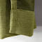 Antique Bronze Grommet Faux Linen Curtain Panel Olive