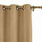 Antique Bronze Grommet Polyester Cotton Drapery With Blackout Lining Thermal Curtain Kantee