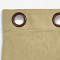 Antique Bronze Grommet Polyester Cotton Drapery With Blackout Lining Thermal Curtain Kantee