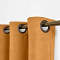 Antique Bronze Grommet Polyester Cotton Drapery With Blackout Lining Thermal Curtain Kantee