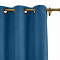 Antique Bronze Grommet Polyester Cotton Drapery With Blackout Lining Thermal Curtain Kantee