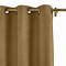 Antique Bronze Grommet Polyester Cotton Drapery With Blackout Lining Thermal Curtain Kantee
