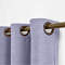 Antique Bronze Grommet Polyester Cotton Drapery With Blackout Lining Thermal Curtain Kantee