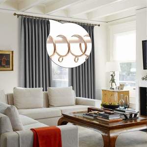 Metal Curtain Rings with Eyelets