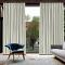 Pinch Pleat Room Darkening Blackout Curtain with Liner Capri