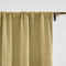 Rod Pocket Faux Linen Window Curtain with Blackout Lined LIZ