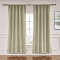 Rod Pocket Faux Linen Window Curtain with Blackout Lined LIZ