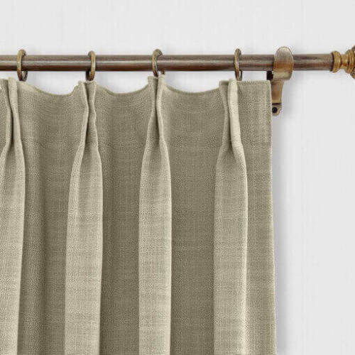 Chadmade 50 W X 63 L Polyster Linen D With Blackout Lining Linen D With Blackout Lining