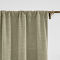 Rod Pocket Faux Linen Window Curtain with Blackout Lined LIZ