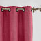Antique Bronze Grommet Fuax Linen Window Curtain with Blackout Lined LIZ