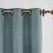 Antique Bronze Grommet Fuax Linen Window Curtain with Blackout Lined LIZ