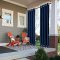 Shop online our outdoor plaid fabric curtain with Top Bottom Aluminum Grommet and Mildew Resistant Panel colors available natural washable plaid fabric waterproof drapes