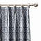 Trellis Window Curtain Pinch Pleated Lattice Drapery Panel With Blackout Lining BQ66260