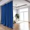 Recommended hanging rod room divider drape fireproof flame retardant curtain colors available natural washable fireproof drape