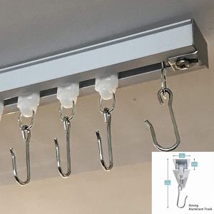 Ceiling Track Room Divider Curtain Kit for Any Space, PAZ + LORA