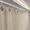 Recommended ceiling track room divider drape fireproof flame retardant curtain colors available natural washable fireproof drape