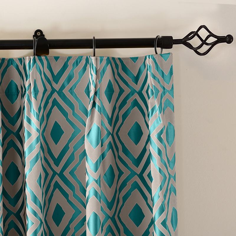 Dust Proof Curtains, Jacquard Luxury Window Curtain, Blackout Lined