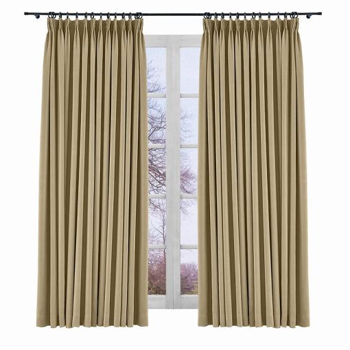 Room Darkening Polyester Curtain Drapery Panel YEFFA