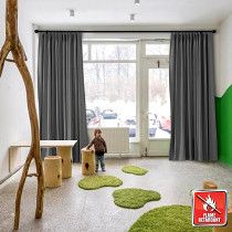 Flame Retardant Fireproof Curtain Thermal Insulated Drapery REGAL