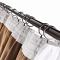 Get our 2-in-1 Hanging Hook Belt Back Tab Sheer Blackout Layered Mix Match White Voile curtain colors available natural washable drape
