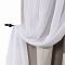 Get our 2-in-1 Hanging Hook Belt Back Tab Sheer Blackout Layered Mix Match White Voile curtain colors available natural washable drape