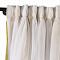 Get our 2-in-1 Hanging Hook Belt Back Tab Sheer Blackout Layered Mix Match White Voile curtain colors available natural washable drape