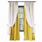 Get our 2-in-1 Hanging Hook Belt Back Tab Sheer Blackout Layered Mix Match White Voile curtain colors available natural washable drape