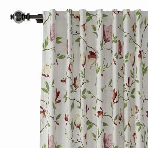 Botanical Flower Print Polyester Cotton Curtain Drapery CORA
