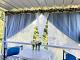 Outdoor Curtain with Top Bottom Aluminum Grommet Waterproof and Mildew Resistant Panel Drapery ROSE