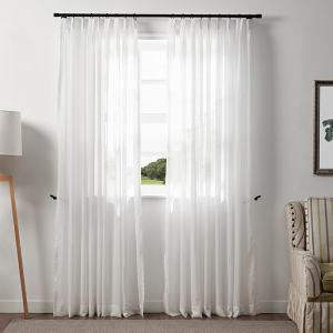 JUSTIN White Sheer Curtain