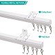 Ceiling or Wall Mounted Track Kit For Drapery Curtain Room Divider LORA
