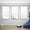 PEYTON Classic Cord Lift Light Filtering Cellular Shade White Backing Honeycomb Shade