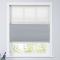 RALPH Cord Lift Blackout TriShades Day/Night Honeycomb Shade with White Backing White Sheer