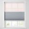 RAVEN Cordless Blackout TriShades Day/Night Honeycomb Shade with White Backing Pink Sheer